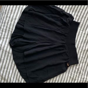 VS PINK Flowy Black Highwaisted Shorts